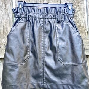 Haute Monde Blue Mini Bubble Skirt for Casual Wear